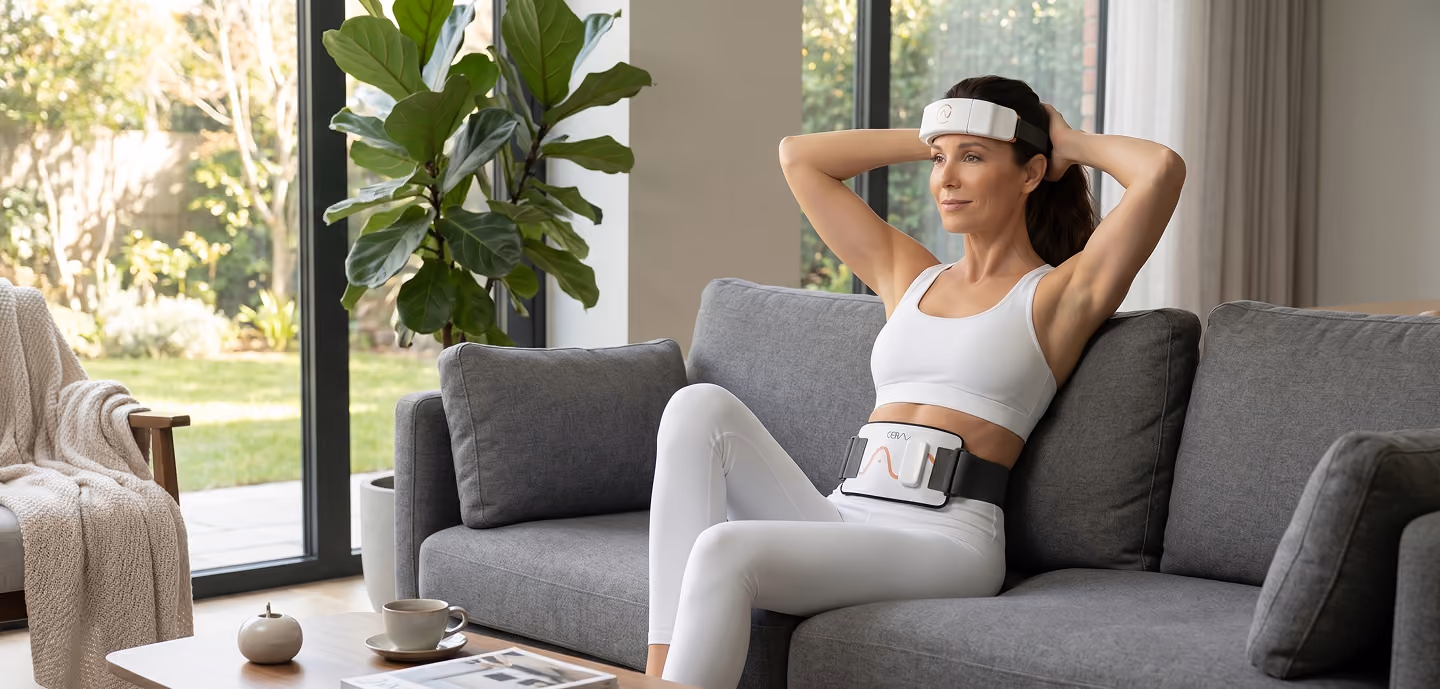 Aduro LED face mask in a spa setting